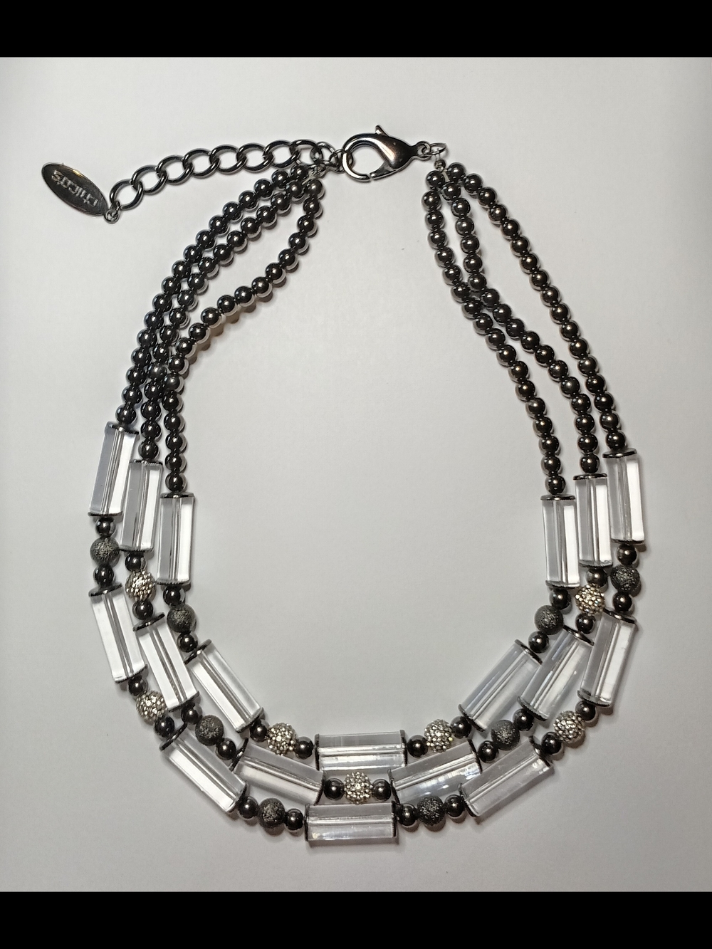 Vintage Chico's Harper Triple Strand Statement Necklace